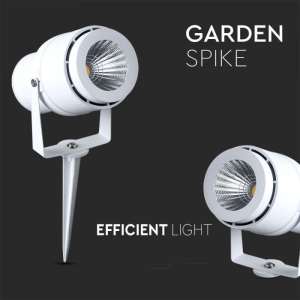 LED градинска лампа 12W 3000К VT-857 V-TAC бяла | AVStore