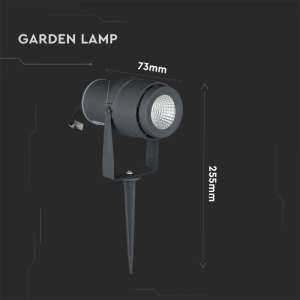 LED градинска лампа 12W 3000К VT-857 V-TAC сива | AVStore