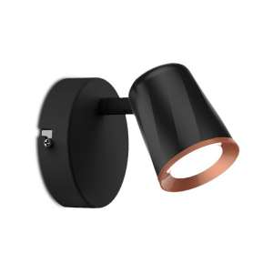 LED стенна лампа 6W 4000K VT-806 V-TAC черна | AVStore