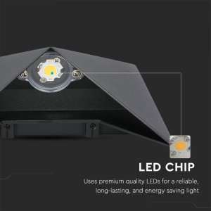 LED стенна лампа 5W 3000К VT-825 V-TAC черна | AVStore
