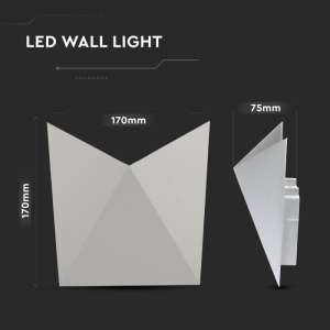 LED стенна лампа 5W 4000К VT-825 V-TAC сива | AVStore