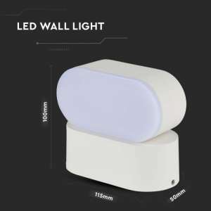 LED стенна лампа 5W 3000K VT-816 V-TAC бяла | AVStore