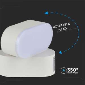LED стенна лампа 5W 3000K VT-816 V-TAC бяла | AVStore