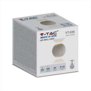 LED стенна лампа 4W 3000К VT-836 V-TAC сива | Rotozoom