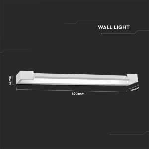 LED стенна лампа 18W 4000K VT-819 V-TAC бяла | AVStore