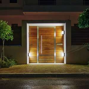 LED стенна лампа 7W 3000K VT-831 V-TAC черна квадратна | AVStore