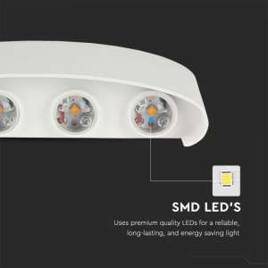 LED стенна лампа 7W 4000K VT-848 V-TAC бяла | Rotozoom