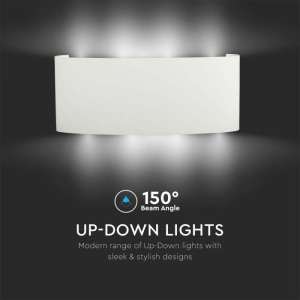 LED стенна лампа 7W 4000K VT-848 V-TAC бяла | Rotozoom