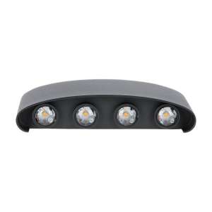 LED стенна лампа 7W 3000К VT-848 V-TAC черна | AVStore