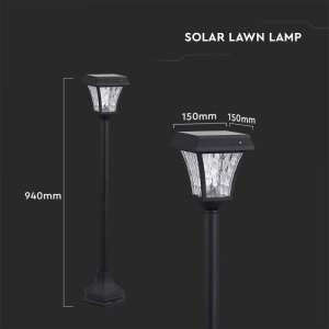 LED градинска соларна лампа 2W 3IN1 VT-984 V-TAC черна | Rotozoom