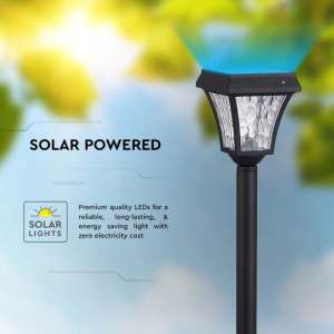 LED градинска соларна лампа 2W 3IN1 VT-984 V-TAC черна | Rotozoom