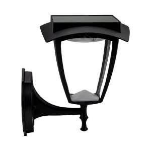 LED соларна стенна лампа 2W 3000+6000K VT-982 V-TAC черна | AVStore