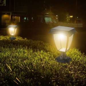 LED соларна лампа 2W 3000+6000K VT-983 V-TAC черна | Rotozoom