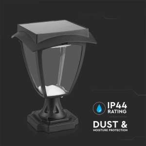 LED соларна лампа 2W 3000+6000K VT-983 V-TAC черна | Rotozoom