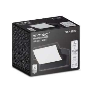 LED стенна лампа 17W 3000K VT-11020 V-TAC черна | Rotozoom