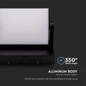 LED стенна лампа 17W 3000K VT-11020 V-TAC черна | Rotozoom