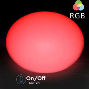 LED лампа/овална топка 1W RGB VT-7801 V-TAC 20×14см | Rotozoom