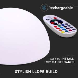 LED лампа/полусфера 6W RGB VT-7809 V-TAC 50×26см | Rotozoom