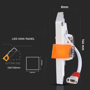 LED панел 15W 6400K V-TAC VT-1515 15×15см | AVStore