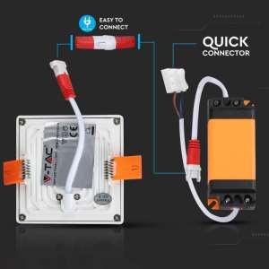 LED панел 15W 6400K V-TAC VT-1515 15×15см | AVStore