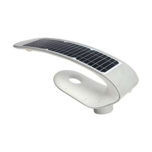 LED соларна градинска лампа с дистанционно управление 20W 6400К VT-130W V-TAC сива | AVStore