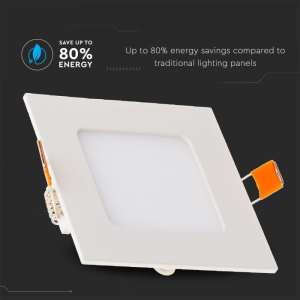 LED панел 3W 3000K V-TAC VT-307 8×8см | AVStore