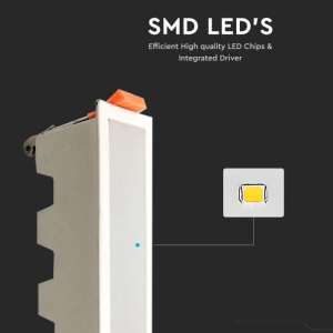 LED линеен панел 10W 3000K V-TAC VT-10001 43см | AVStore