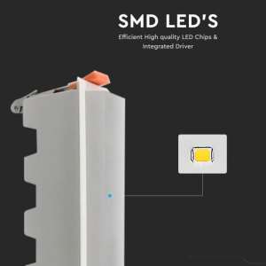 LED линеен панел 10W 6400K V-TAC VT-10002 16см | AVStore