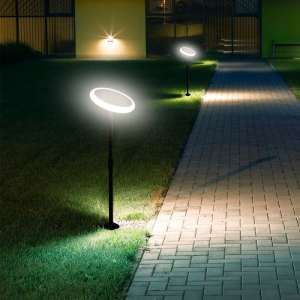 LED соларна градинска лампа 8W 4000К VT-948 V-TAC черна | AVStore