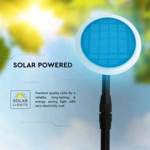 LED соларна градинска лампа 8W 4000К VT-948 V-TAC черна | AVStore