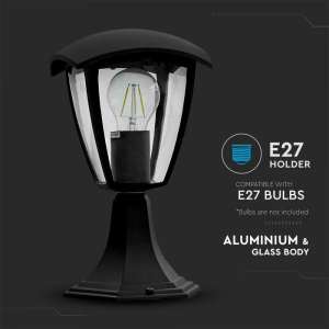 Осветително тяло E27 VT-734 V-TAC черно | Rotozoom