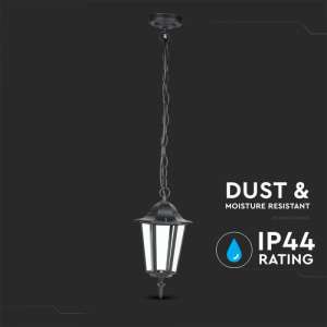Градински пендел E27 VT-752 V-TAC черен матов | Rotozoom