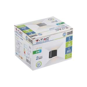LED стенна лампа 6W 3000K VT-756 V-TAC сива | Rotozoom