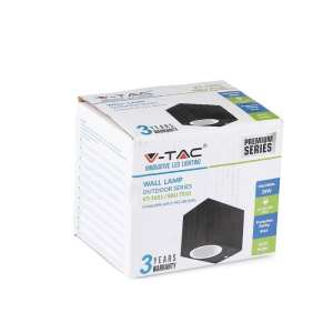 LED стенно осветително тяло GU10 VT-7651 V-TAC черно | AVStore