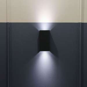 LED стенно осветително тяло 2xGU10 VT-7652 V-TAC черно | Rotozoom
