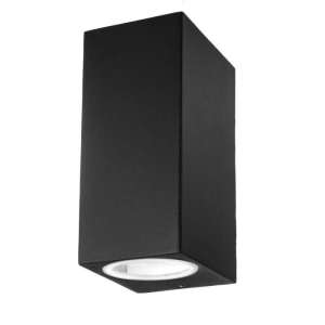 LED стенно осветително тяло 2xGU10 VT-7652 V-TAC черно | AVStore