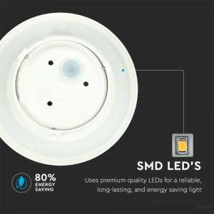 LED стенна лампа 6W 4000K VT-741 V-TAC бяла | AVStore
