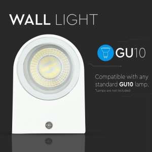 Стенно осветително тяло GU10 VT-7651 V-TAC бялo едностранно | AVStore