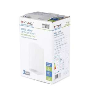 Стенно осветително тяло GU10 VT-7652 V-TAC бялo двустранно | Rotozoom