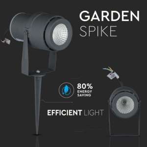 LED градинска лампа 12W зелена светлина VT-857 V-TAC сива | Rotozoom
