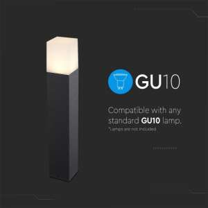 Градинско осветително тяло GU10 VT-7614 V-TAC черно 50 см | Rotozoom