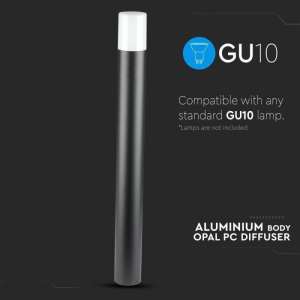 Градинско осветително тяло GU10 VT-7618 V-TAC черно 80 см | Rotozoom