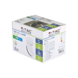 LED стенна лампа 7W 4000K VT-707 V-TAC бяла | AVStore
