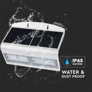 LED соларна стенна лампа 7W 4000K VT-767-7 V-TAC бяла | Rotozoom