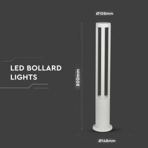 LED градинска лампа 10W 6400K VT-820 V-TAC бяла | Rotozoom