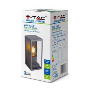 Стенно осветително тяло Е27 VT-837 V-TAC черно | AVStore