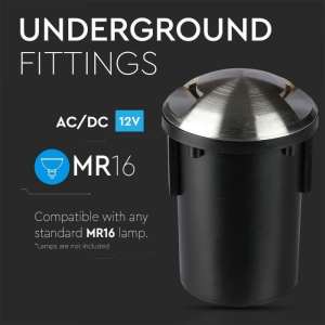 LED подземно осветително тяло MR16 VT-7678 V-TAC металическа | Rotozoom