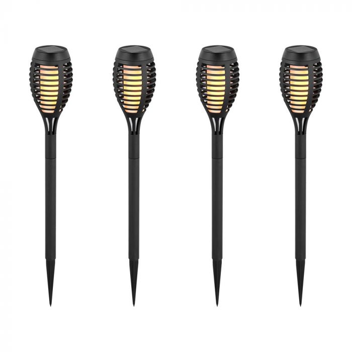 LED соларна лампа факла 1W 2200K VT-724 V-TAC 4 броя | AVStore