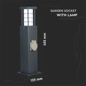 Градинско осветително тяло с два контакта Е27 VT-1156-2 V-TAC | AVStore