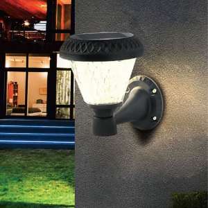 LED соларна стенна лампа 0.8W 3IN1 VT-969 V-TAC черна/дистанционно управление | AVStore